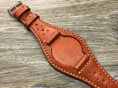 Custom Leather Watch Straps .